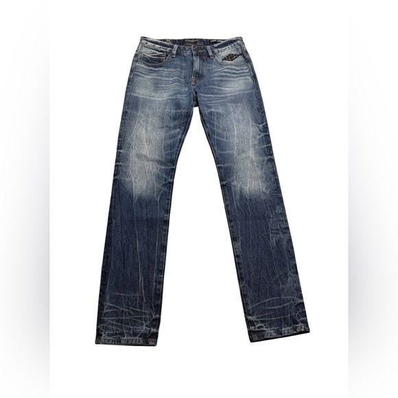 👖 Cult of Individuality Rocker Slim Heritage Jeans‎ 31x33 Dark Wash Denim ✨